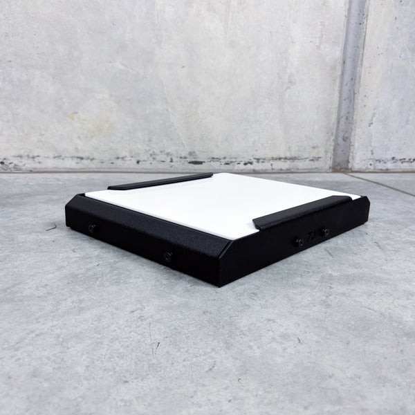 starlink roof rack mount on grey background